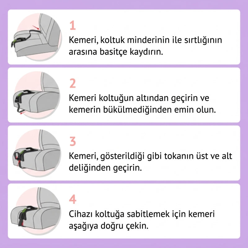 Her araca uygun kullanım.