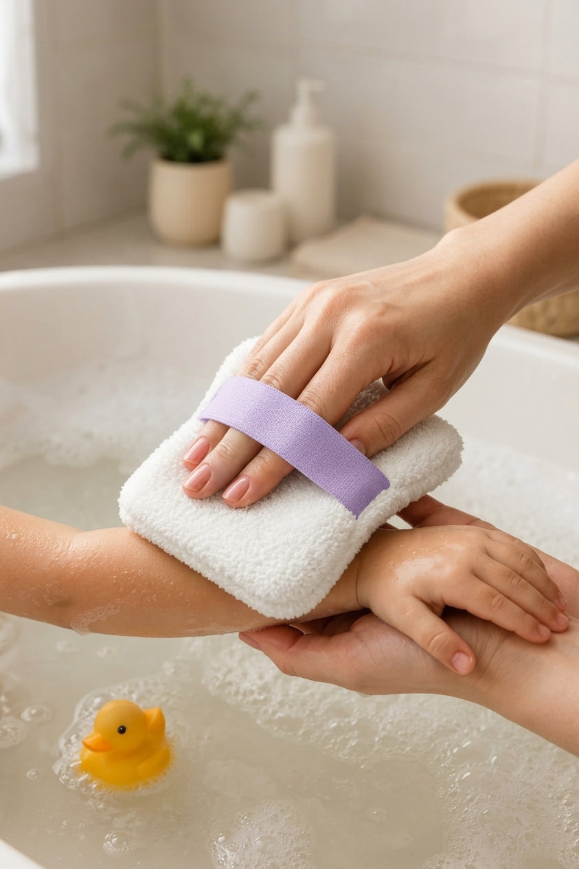 Yumuşak Dokulu Bebek Bakım Banyo Lifi Süngeri